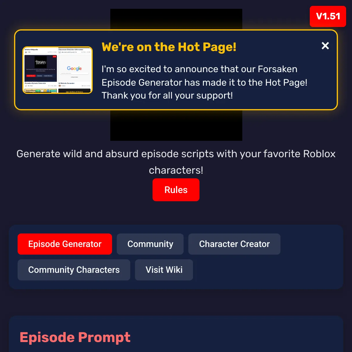 the project is loading