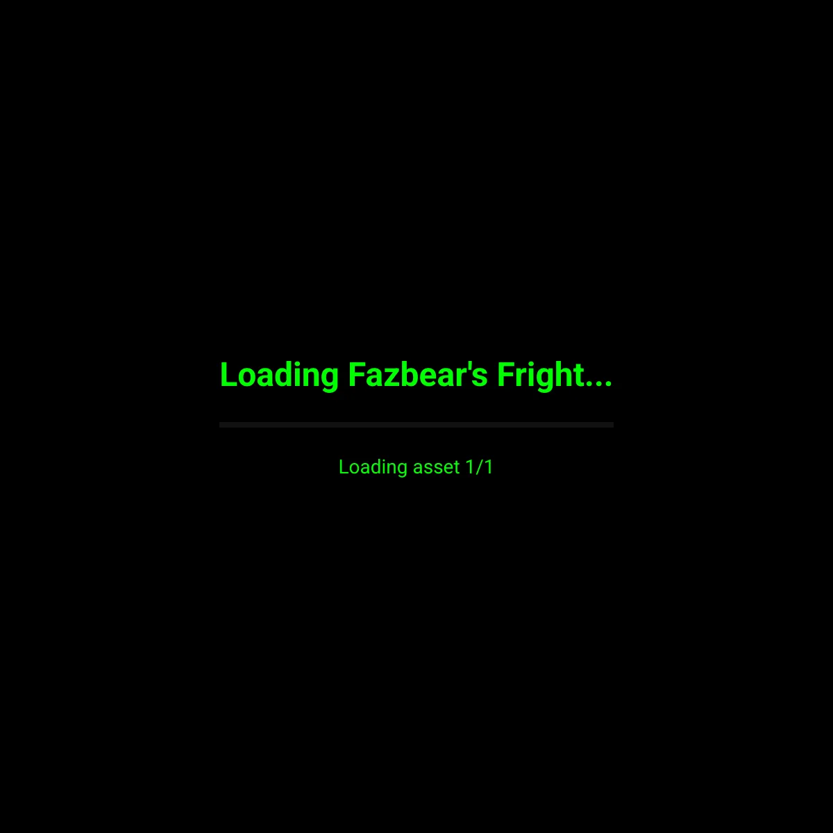 the project is loading