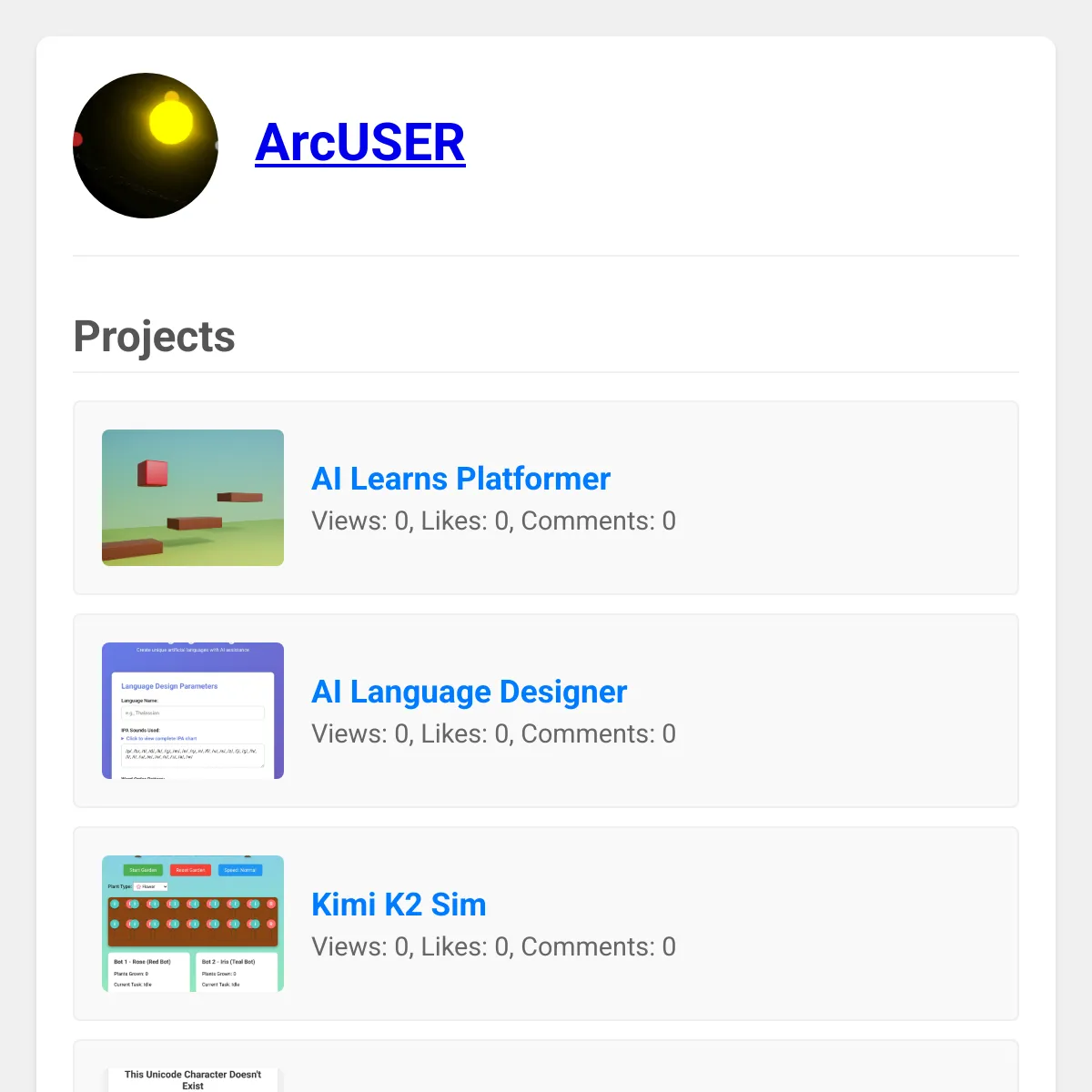 the project is loading