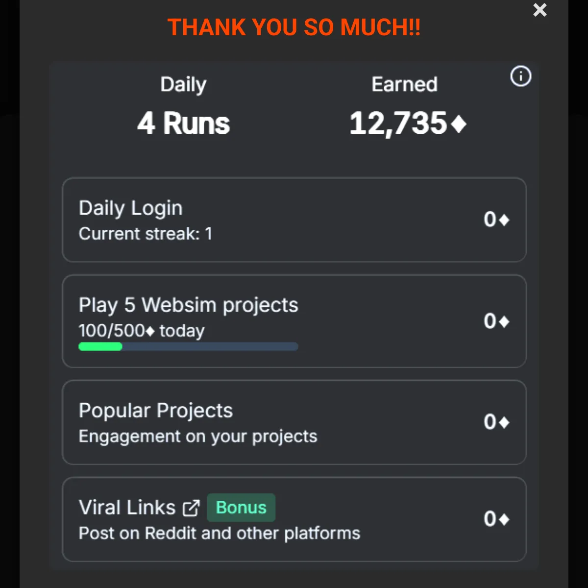the project is loading