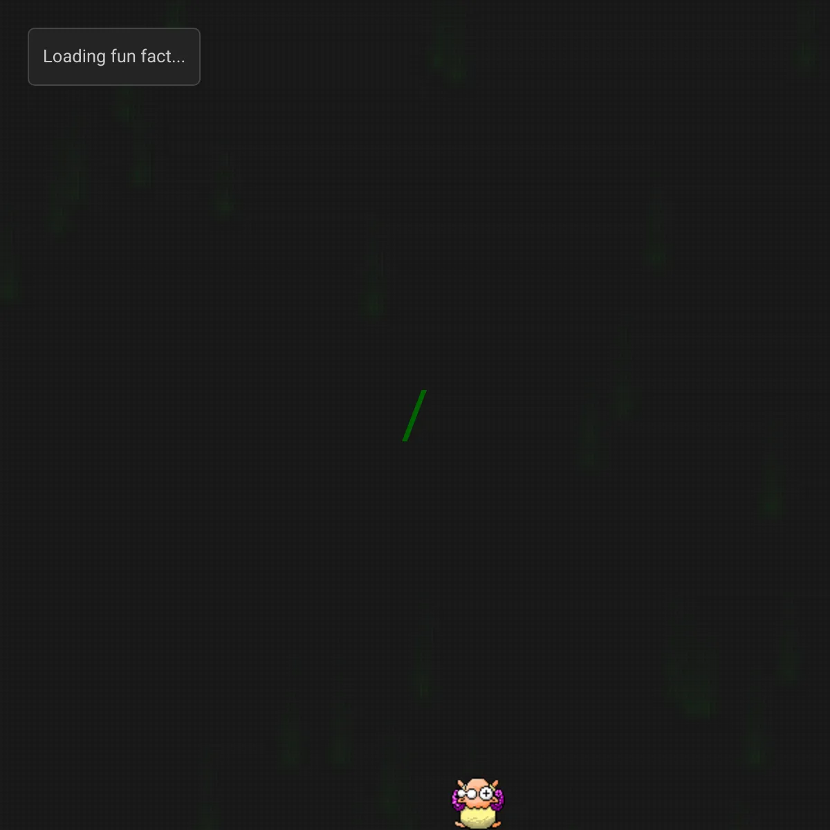 the project is loading