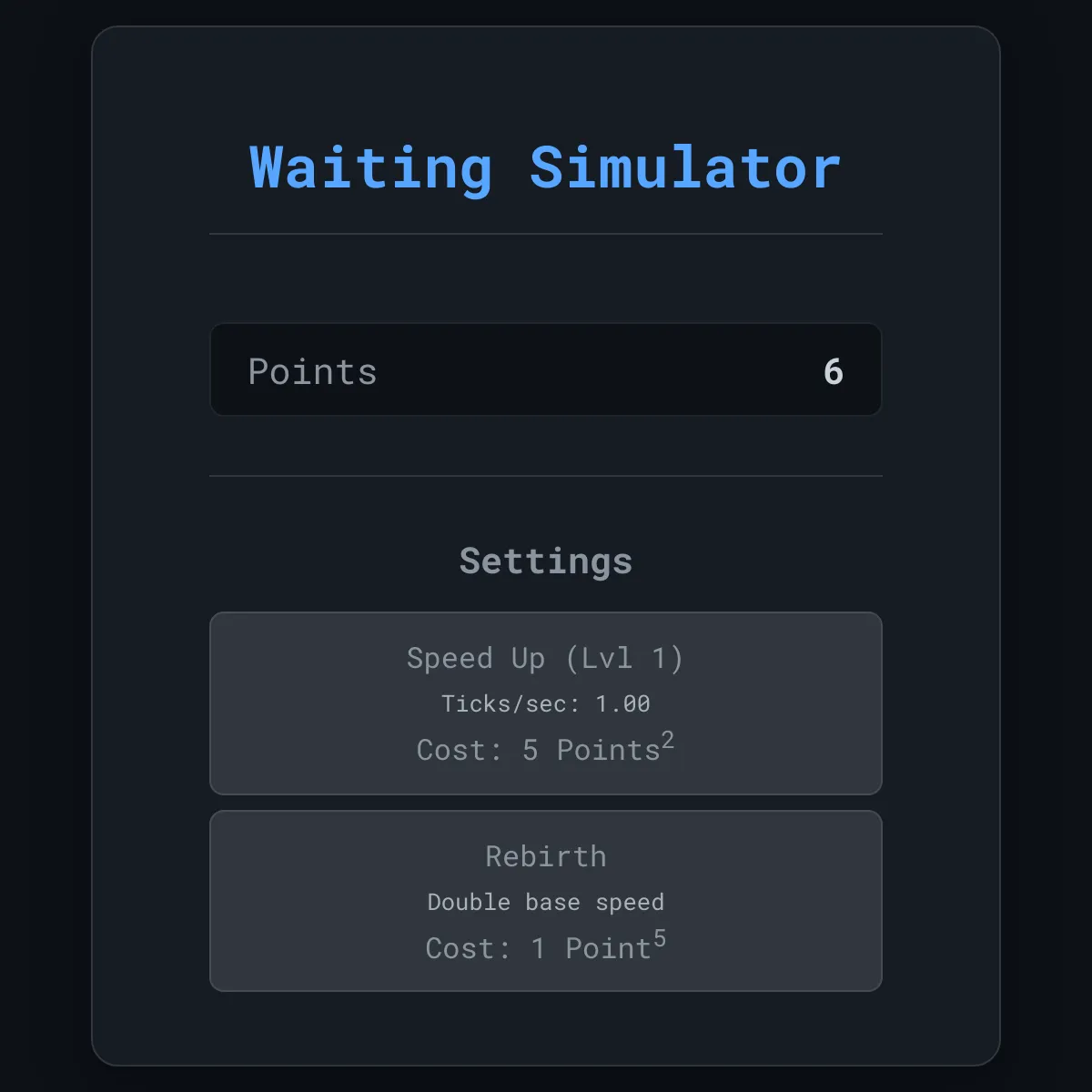 Waiting Simulator