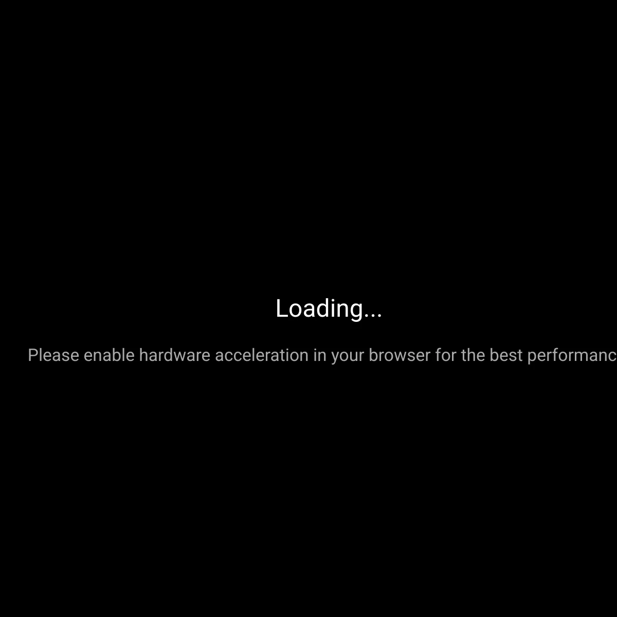 the project is loading