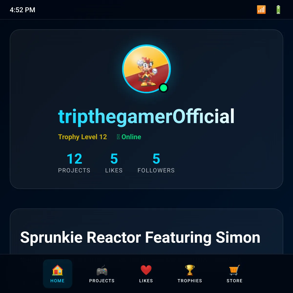 the project is loading