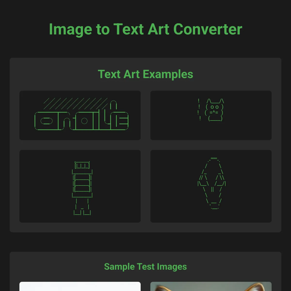 Simple Image Into Text Art Converter