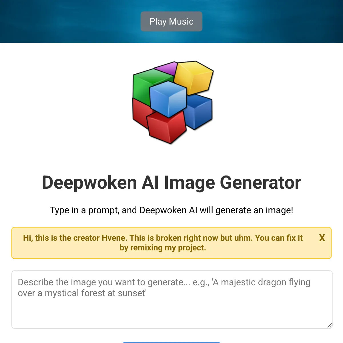 the project is loading