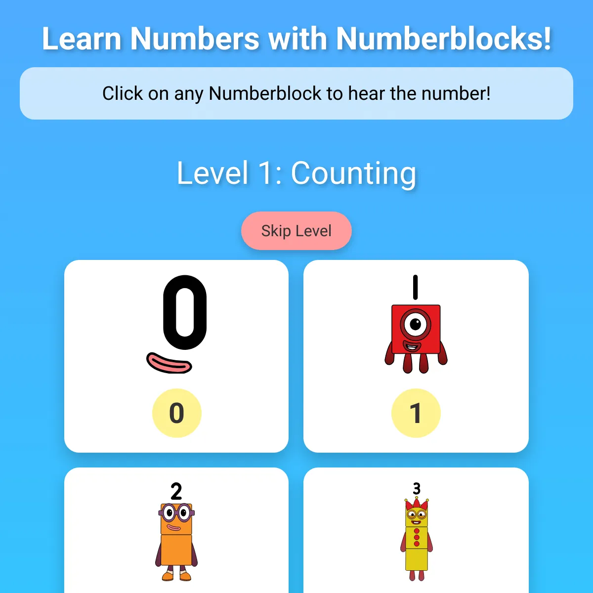 Learn Numbers with Numberblocks!