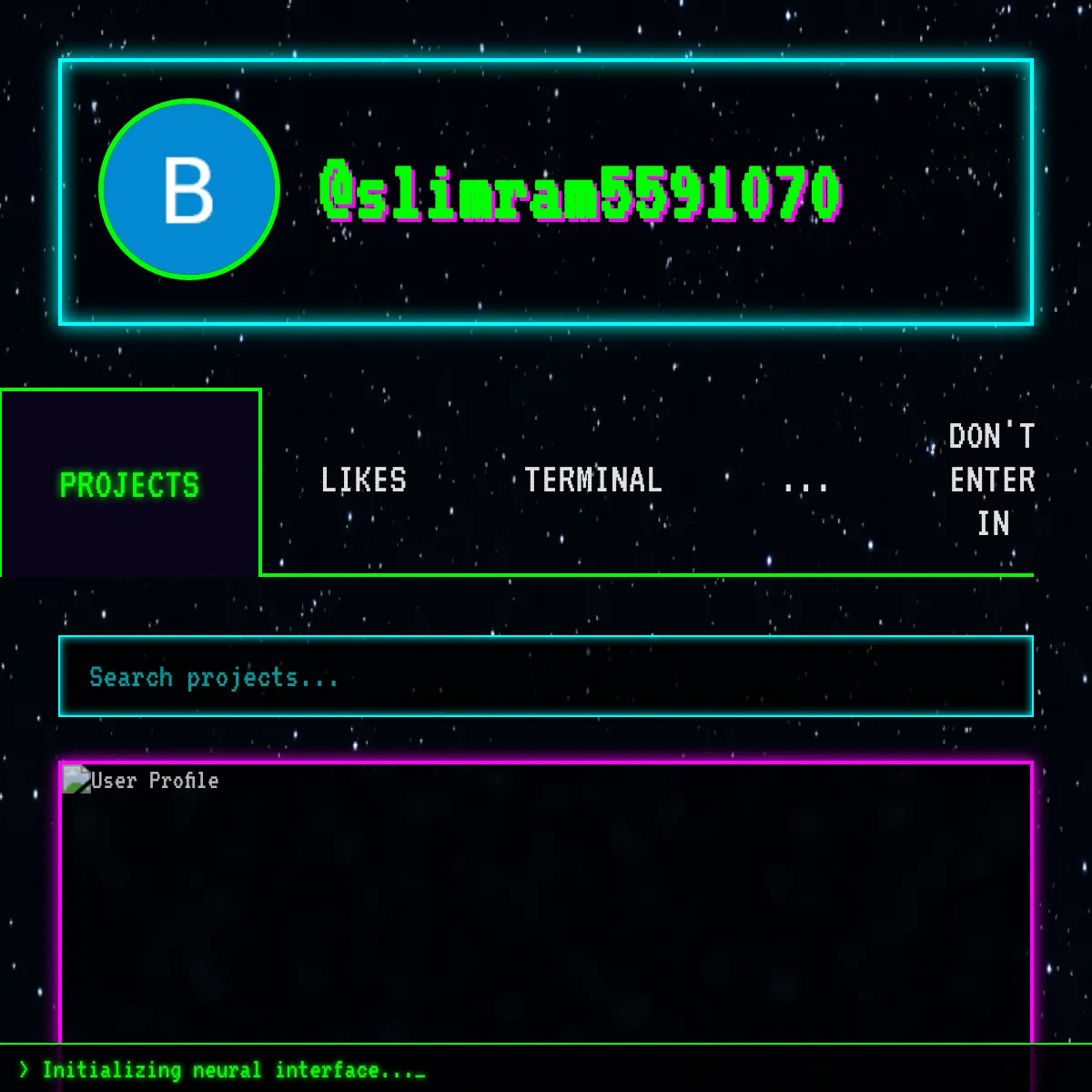 the project is loading