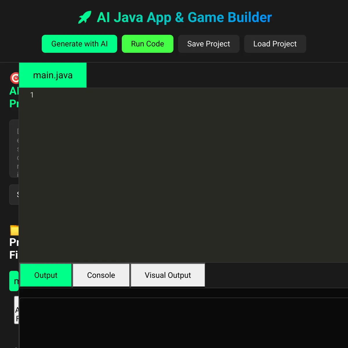 AI Java App & Game Builder