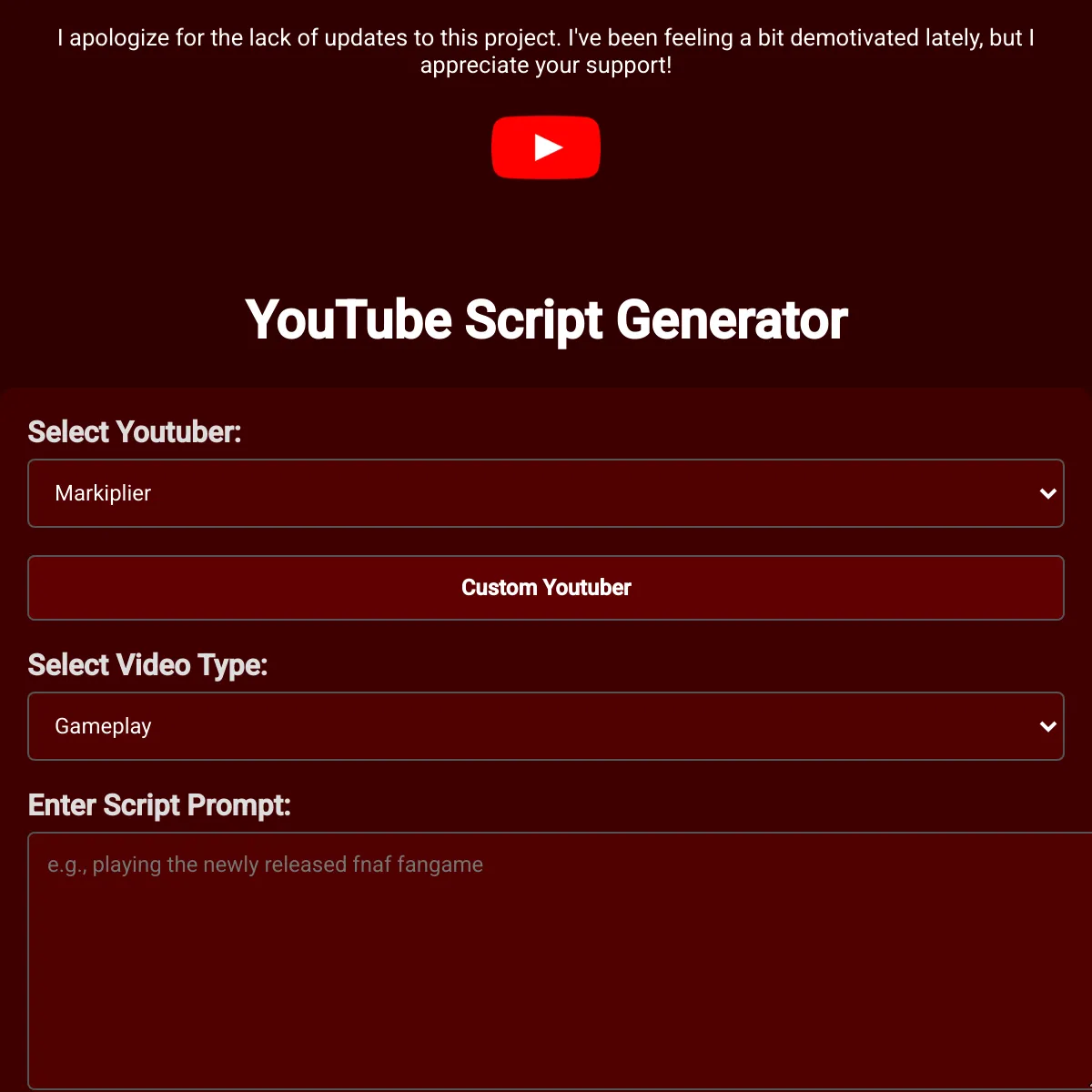 the project is loading