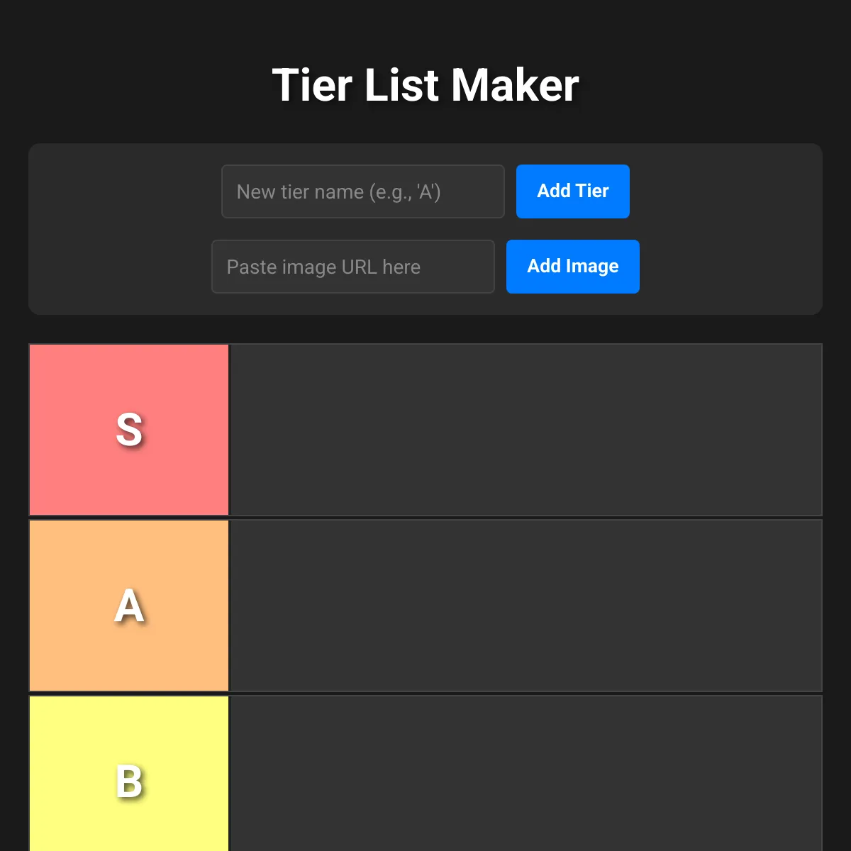 Tier List Maker