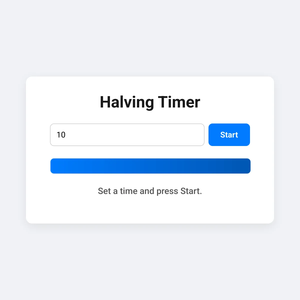 the project is loading