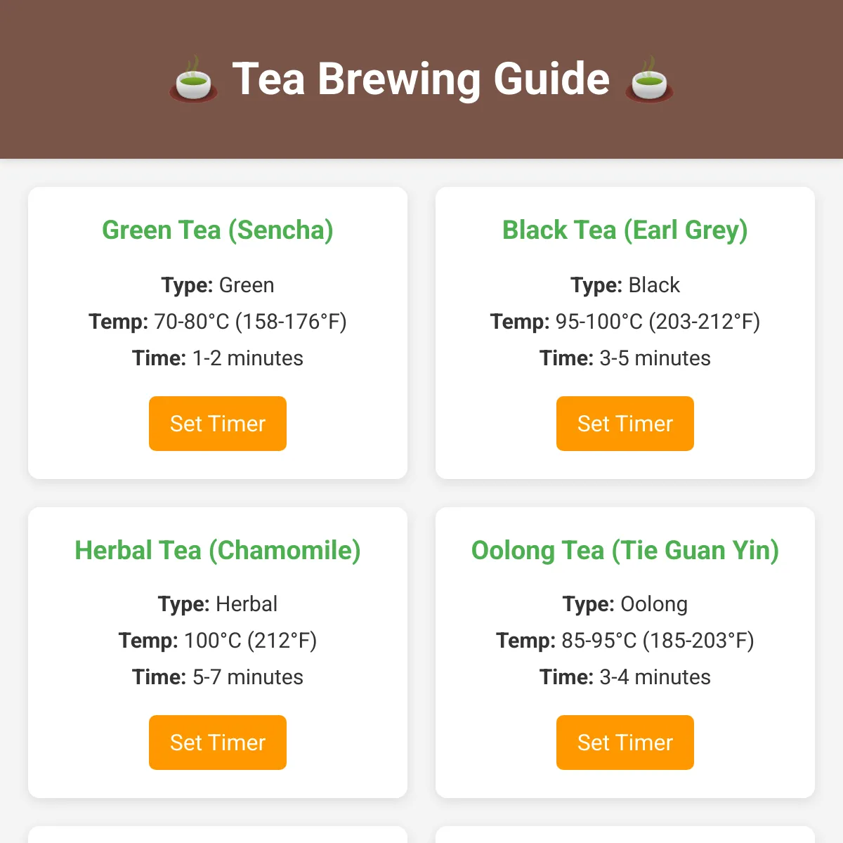 Tea App