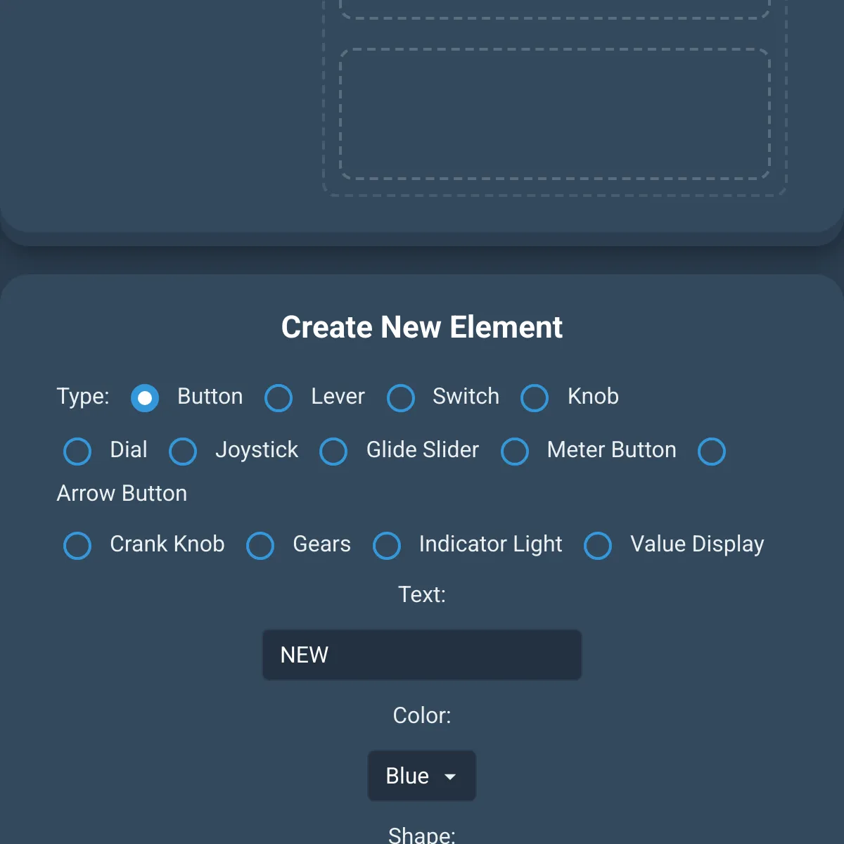 Interactive Control Panel