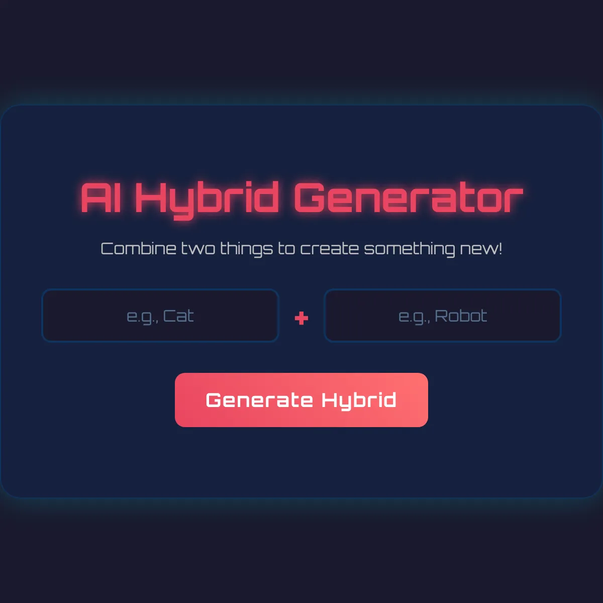 AI Hybrid Generator