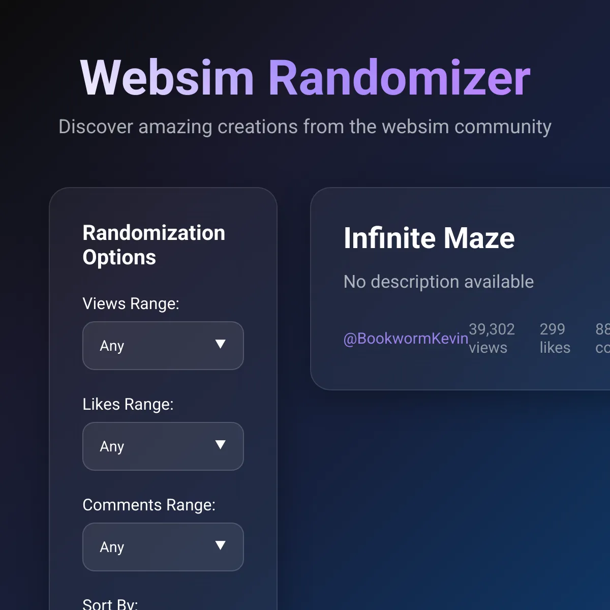 the wSim project randomizer