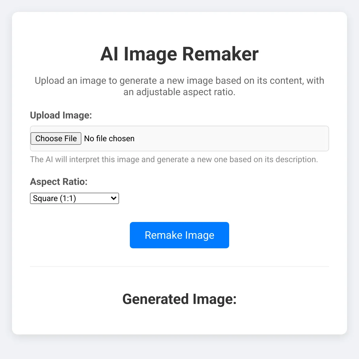 AI Image Remaker