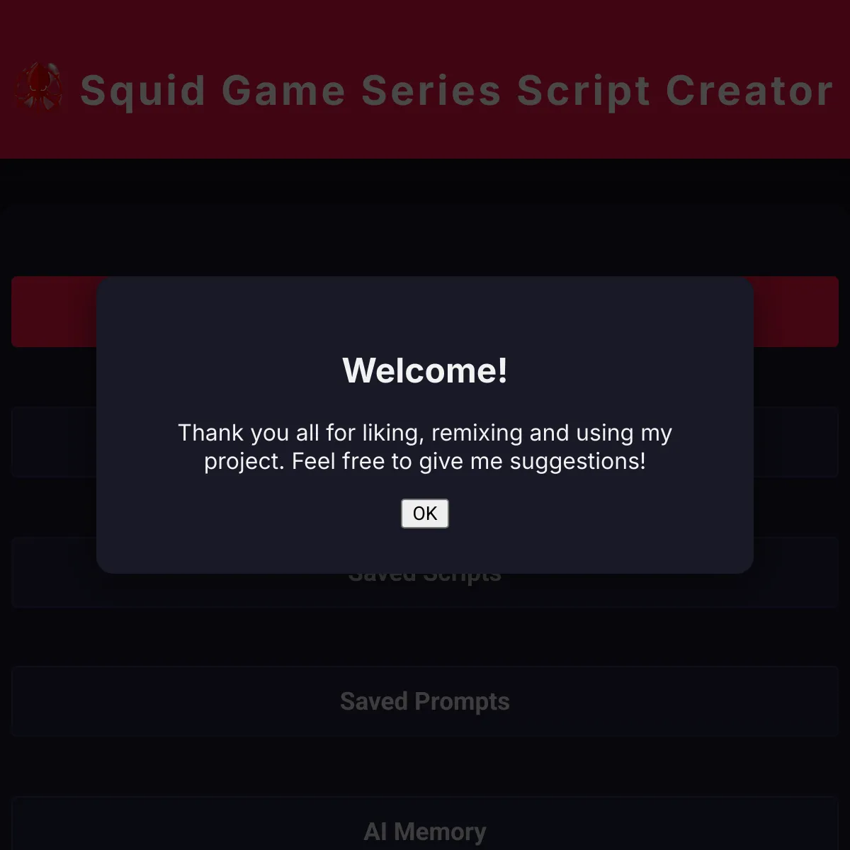 the project is loading