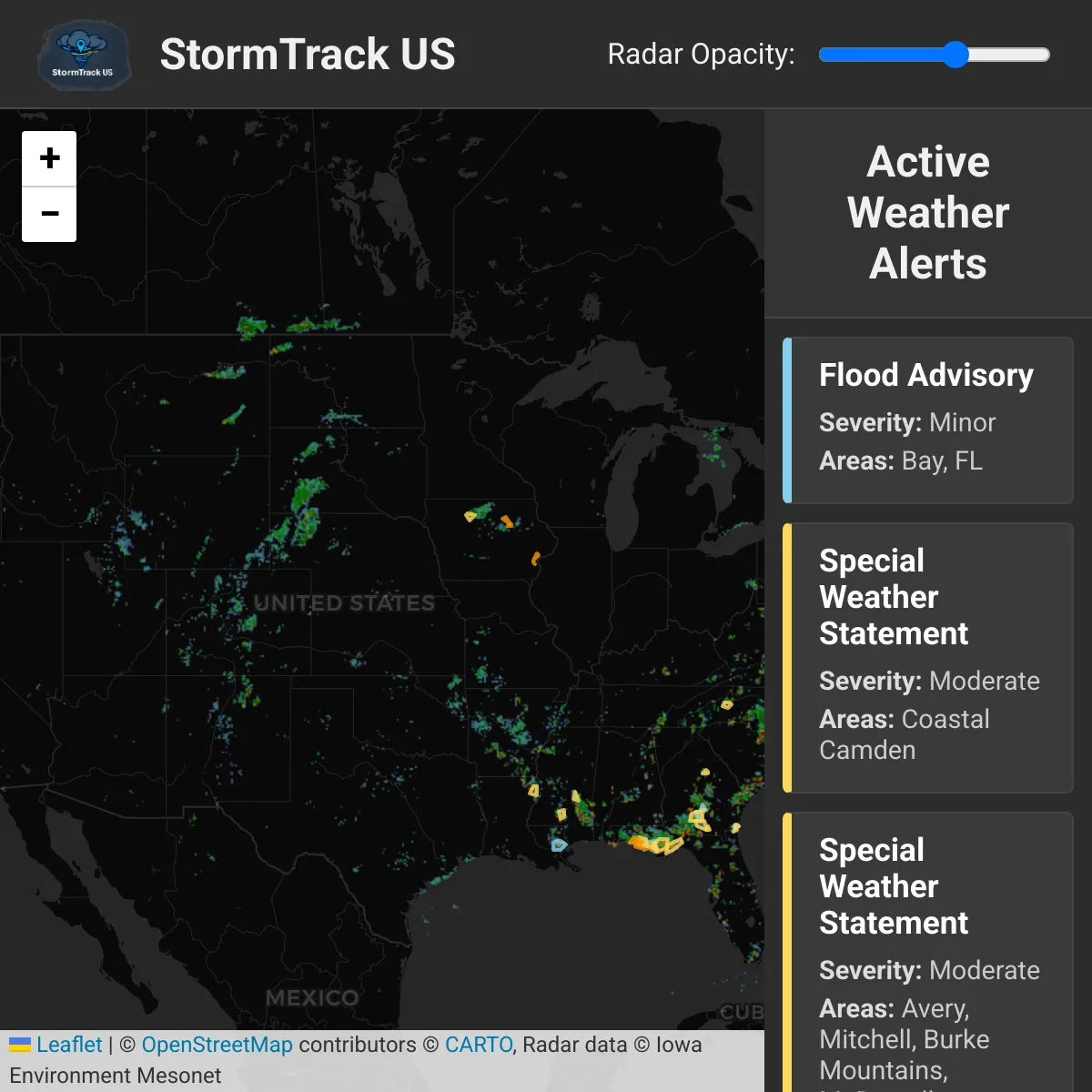 US Storm Chaser Radar & Alerts