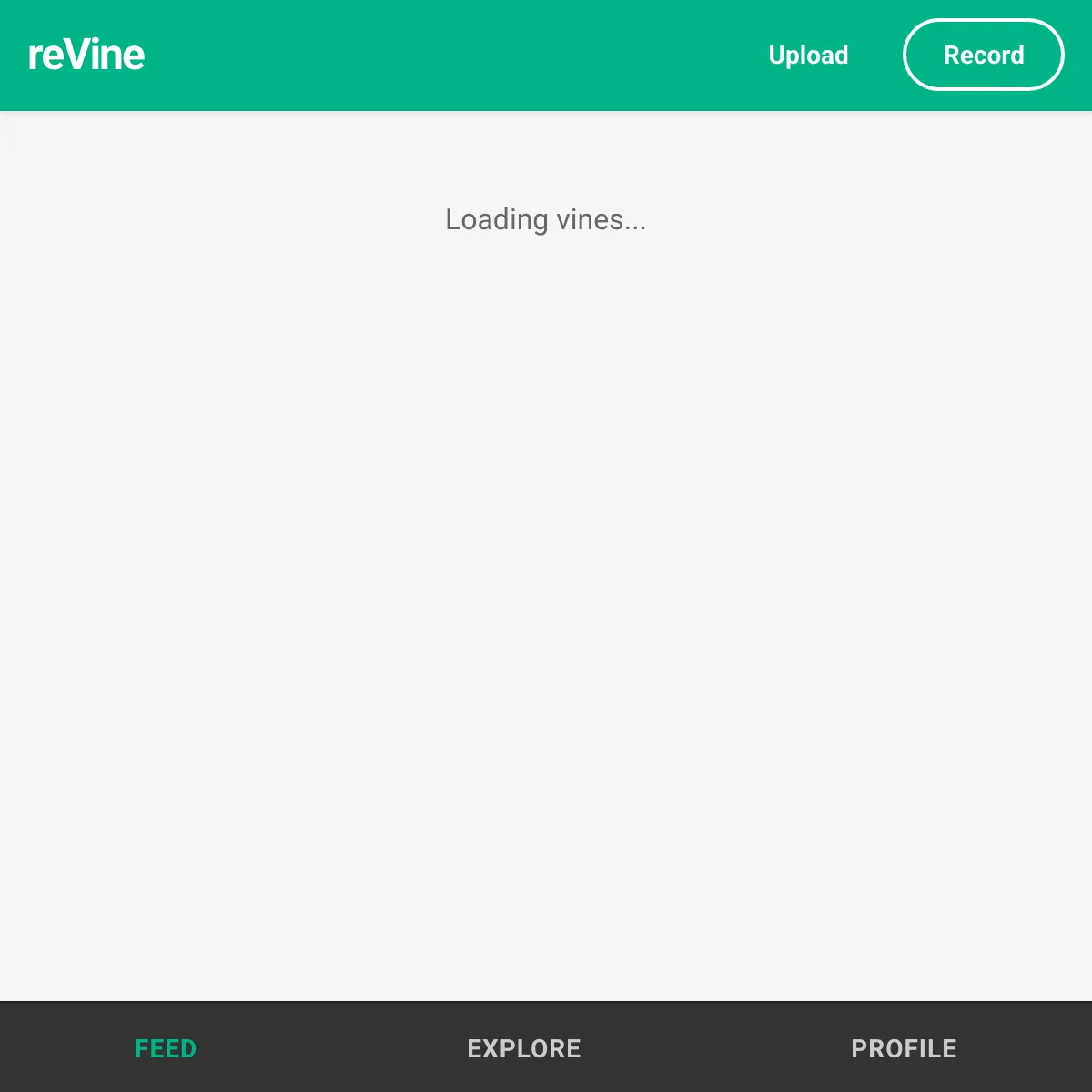 the project is loading