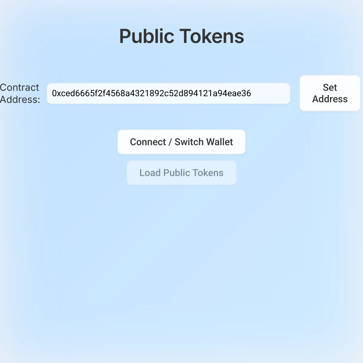 the project is loading