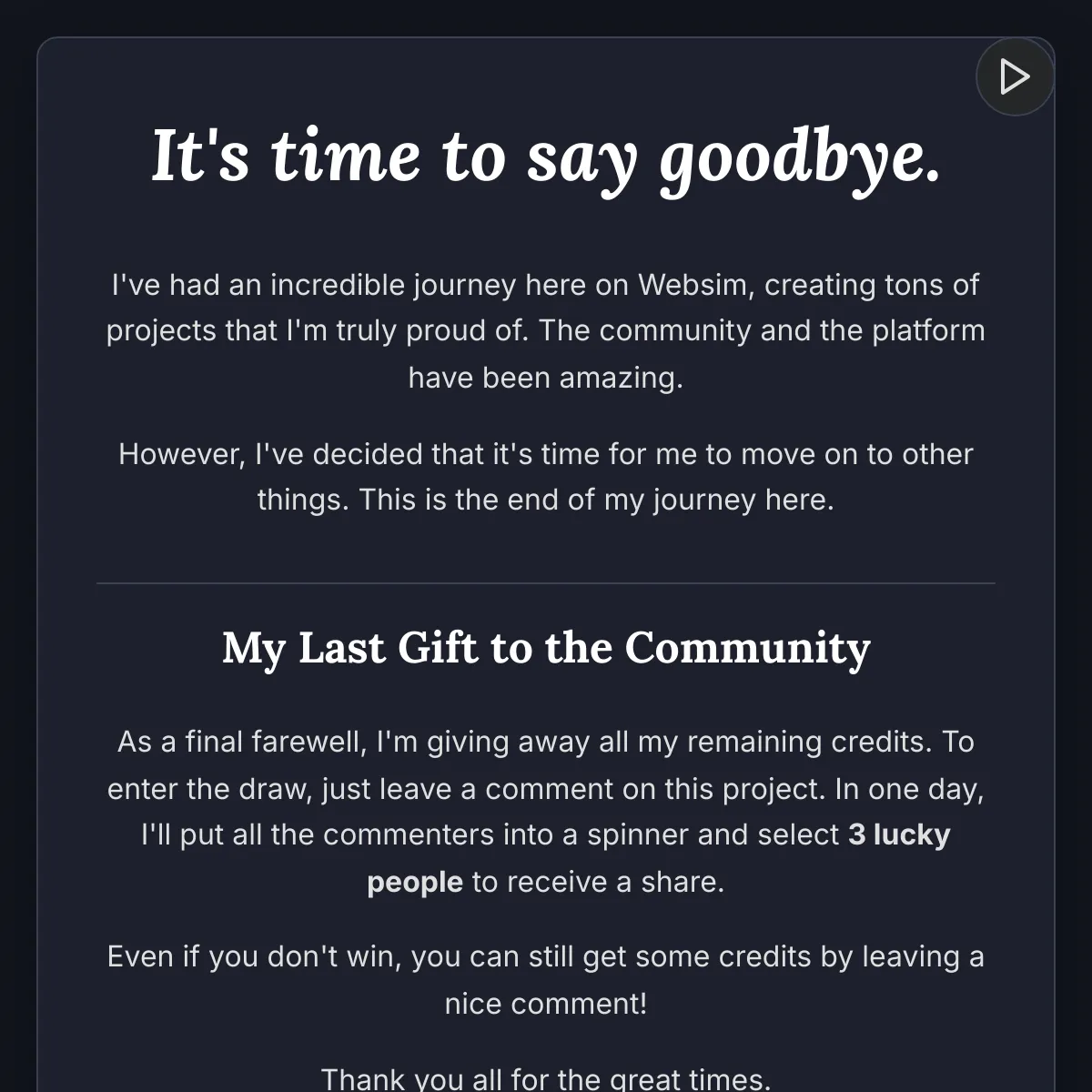 the project is loading