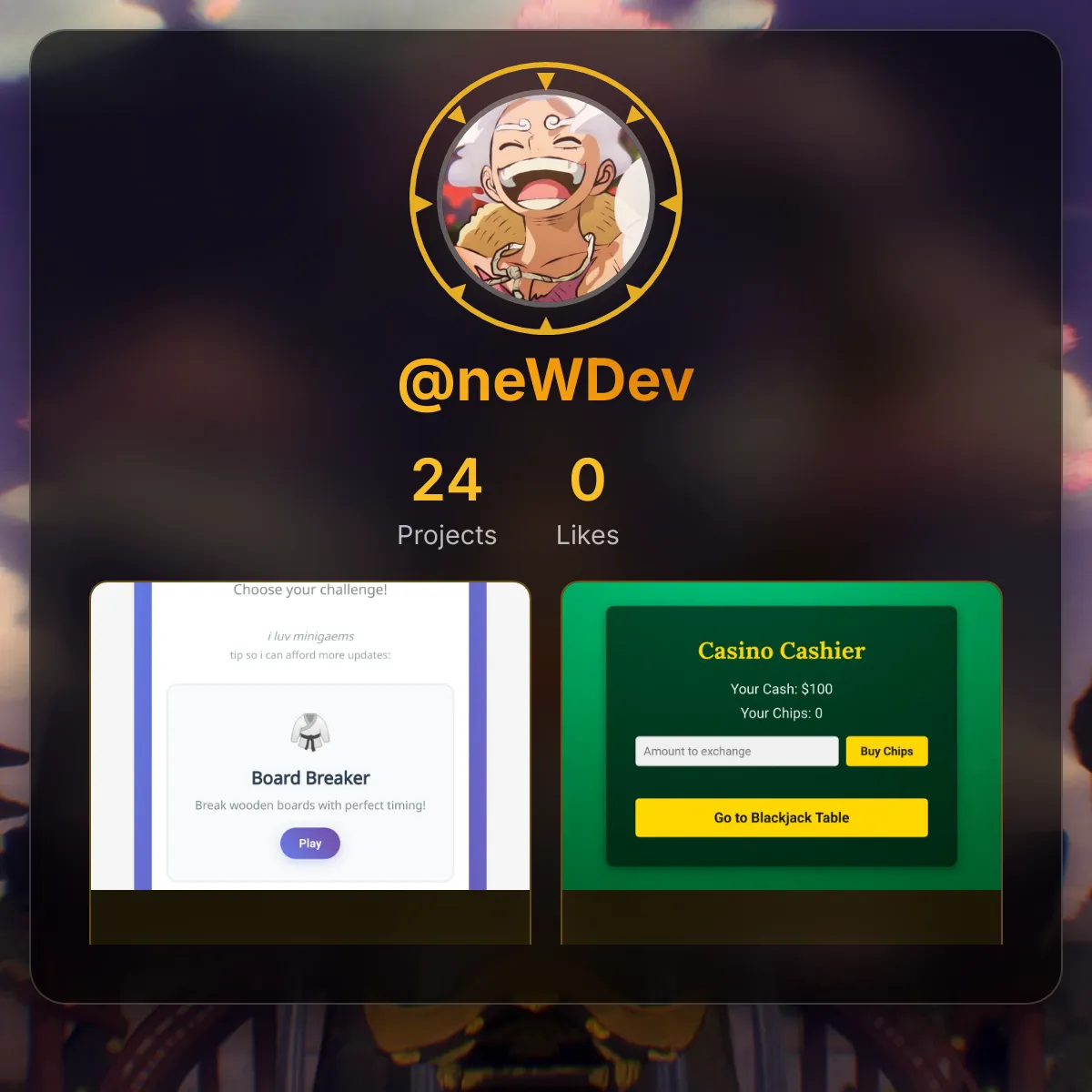 neWDev's Profile