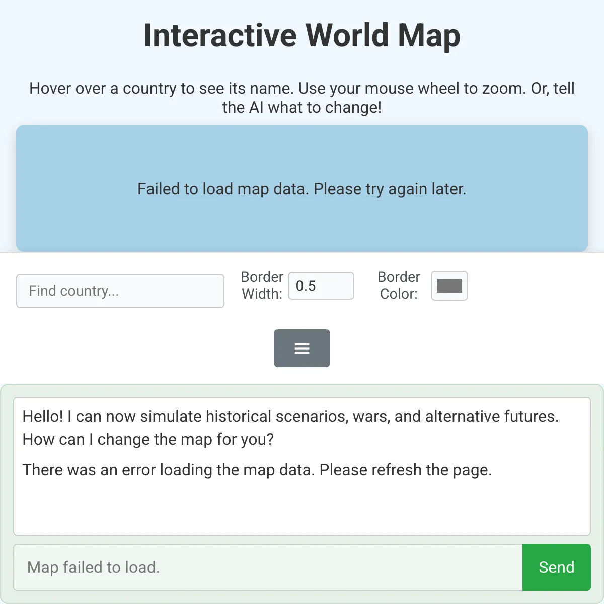 the project is loading