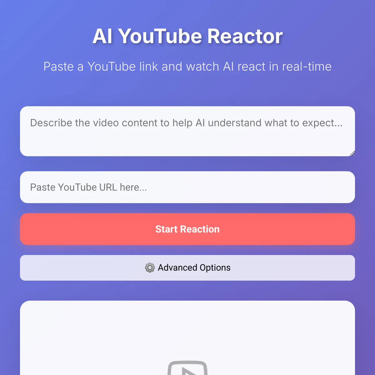 AI YouTube Reactor