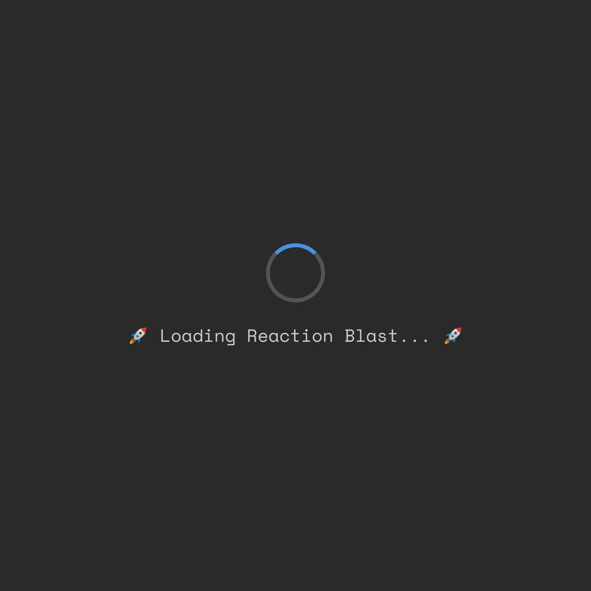 the project is loading