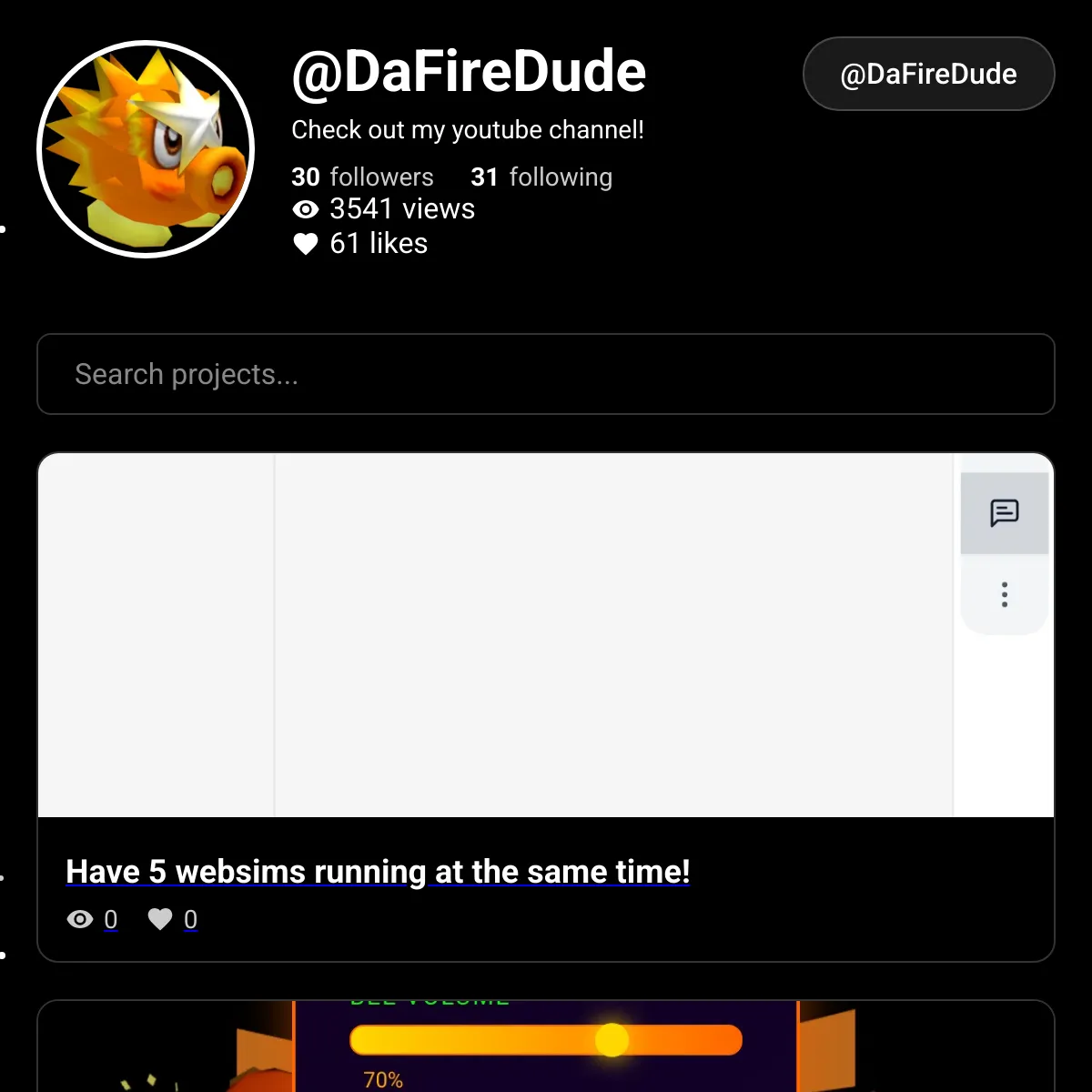 the project is loading