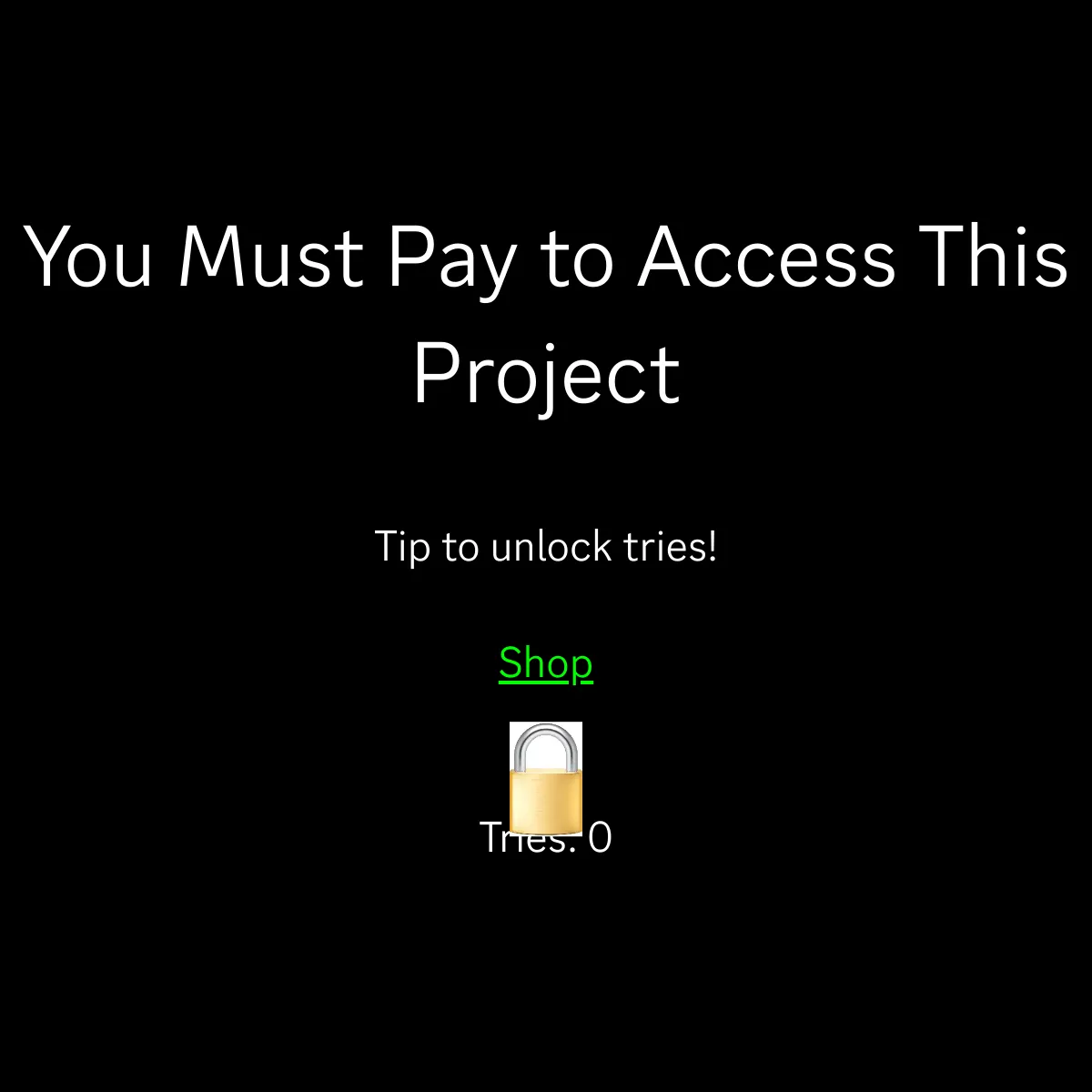 the project is loading