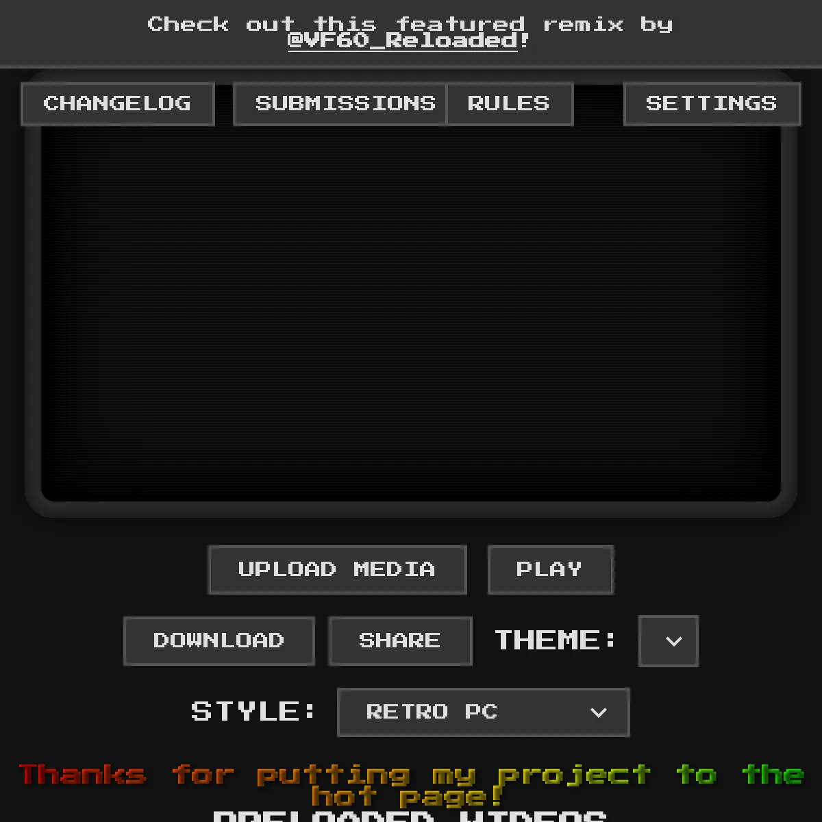 the project is loading