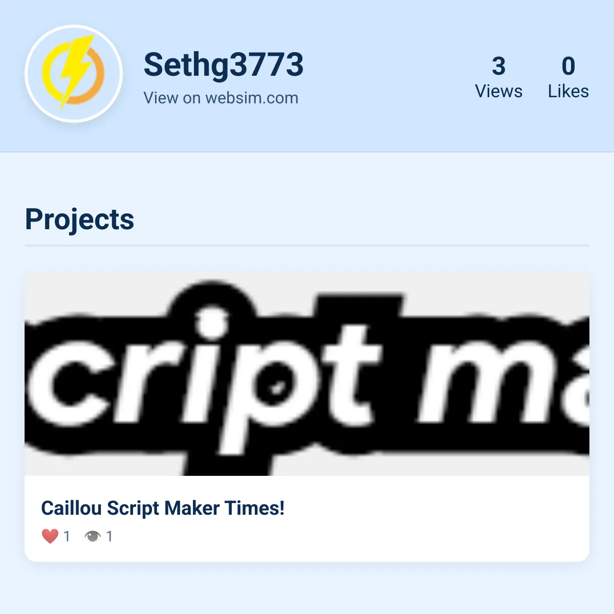 the project is loading