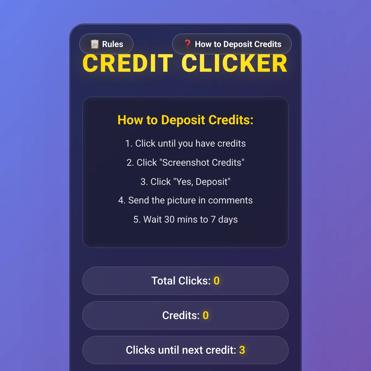Credit Clicker