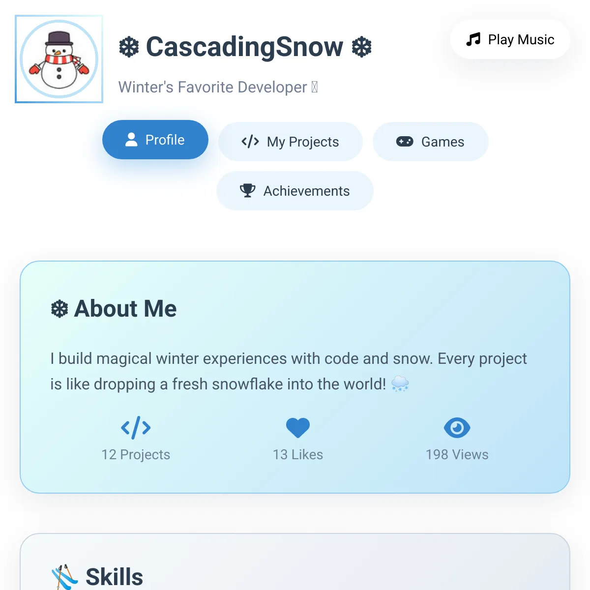 the project is loading