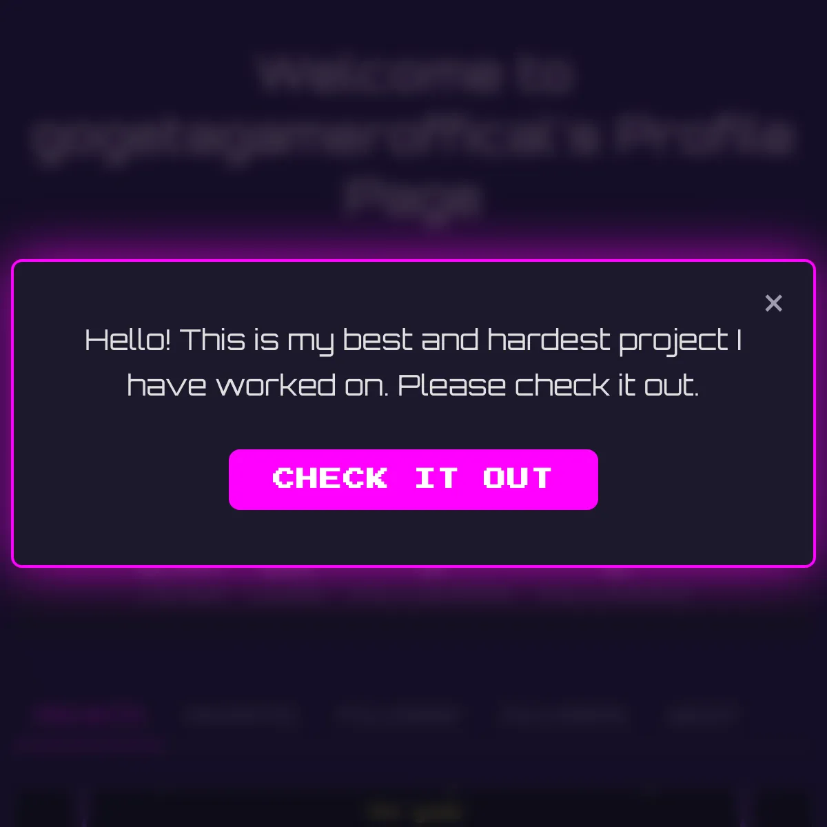 the project is loading