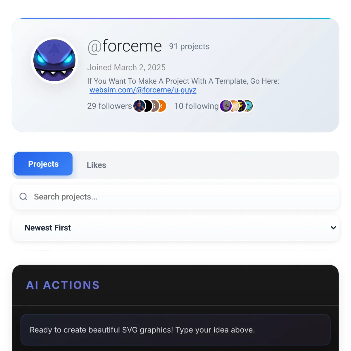 the project is loading
