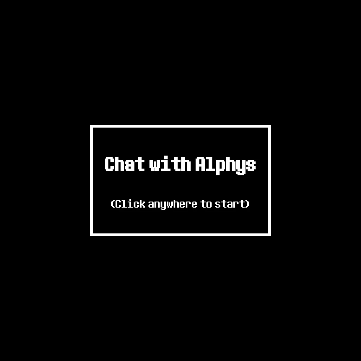 Chat with Alphys