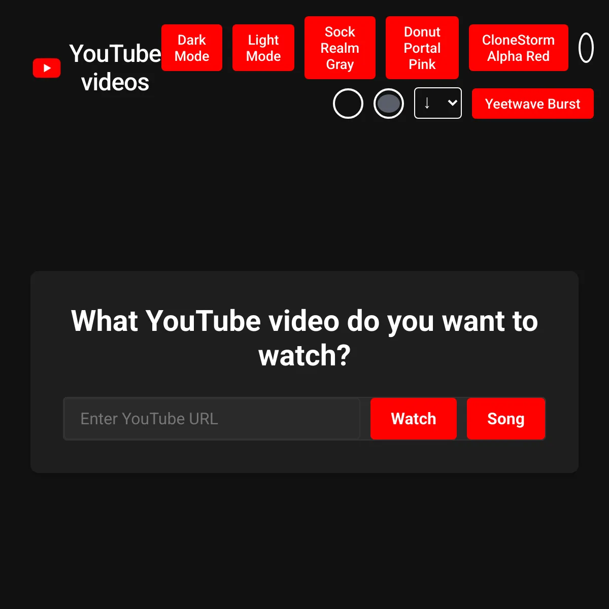 Interactive YouTube Player