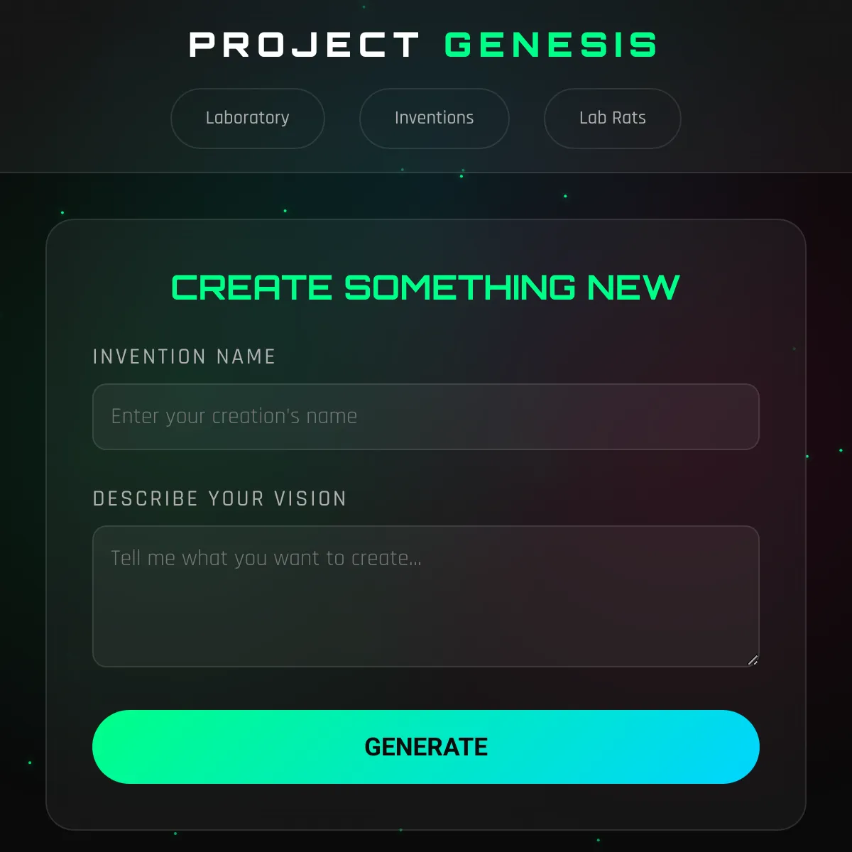 Project Genesis - AI Invention Laboratory