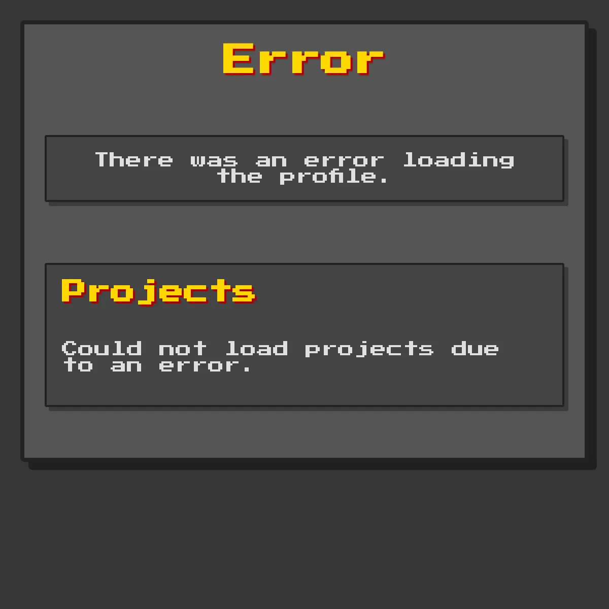 the project is loading