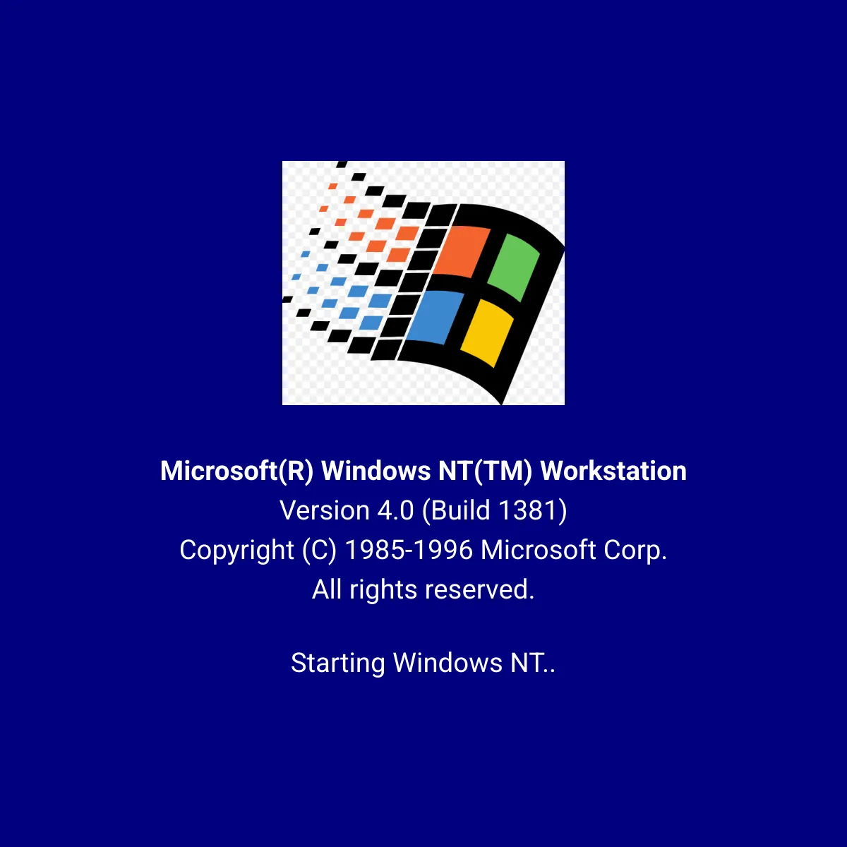 Windows NT 4.0 Boot