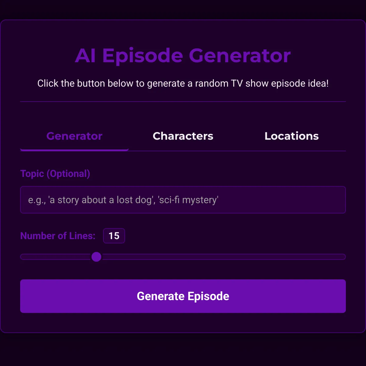 the project is loading