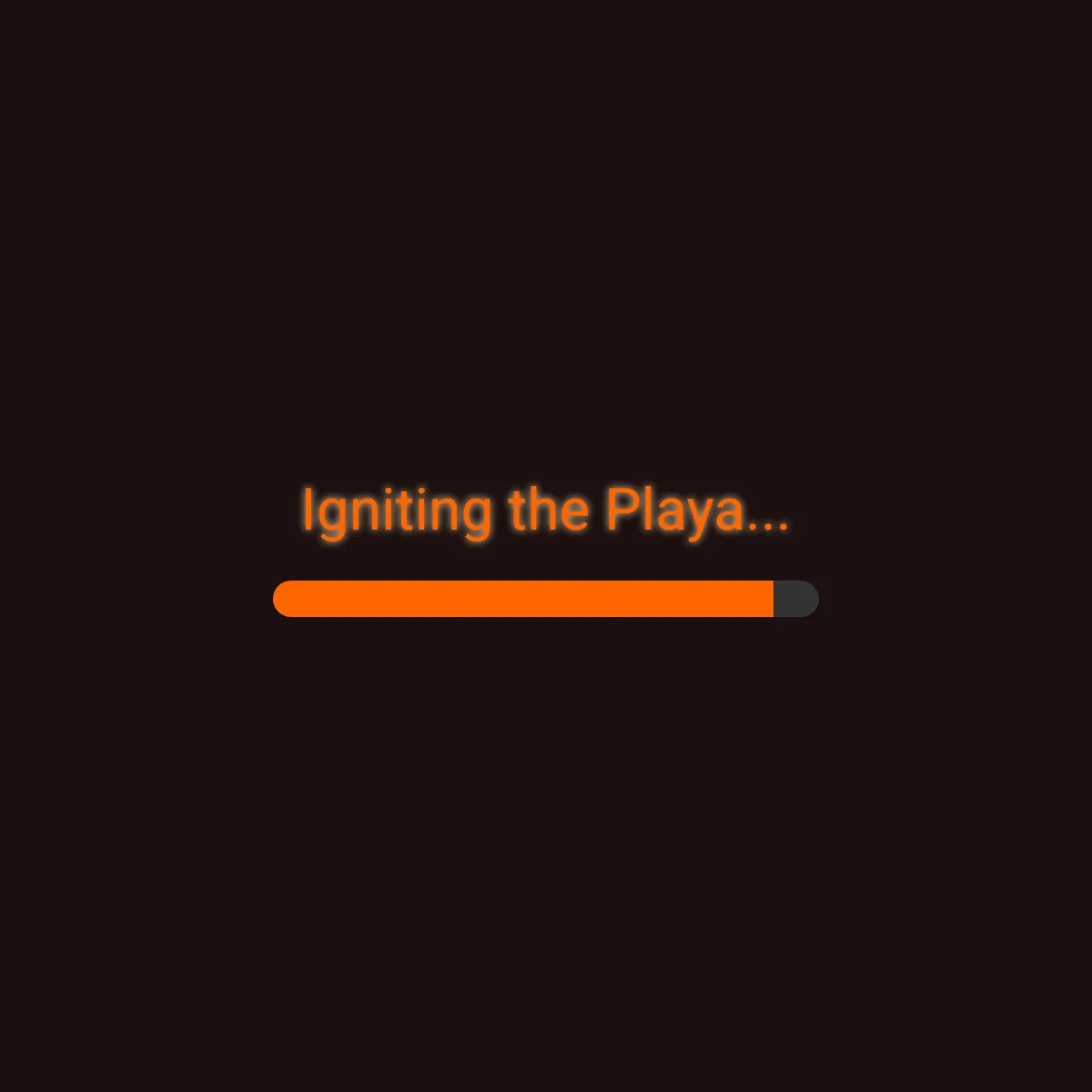 the project is loading