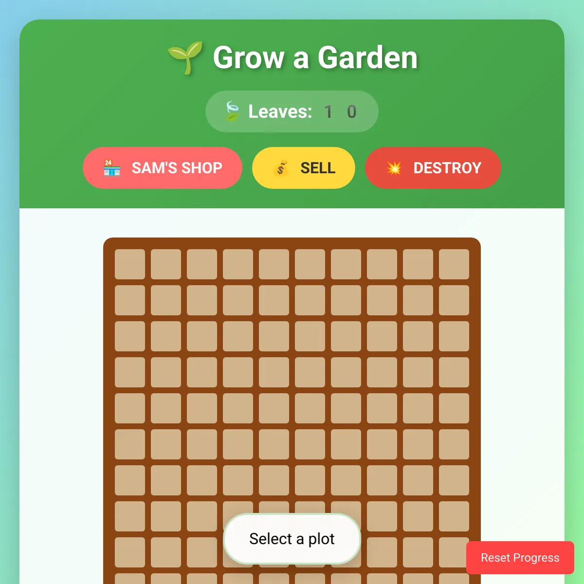 Grow a Garden
