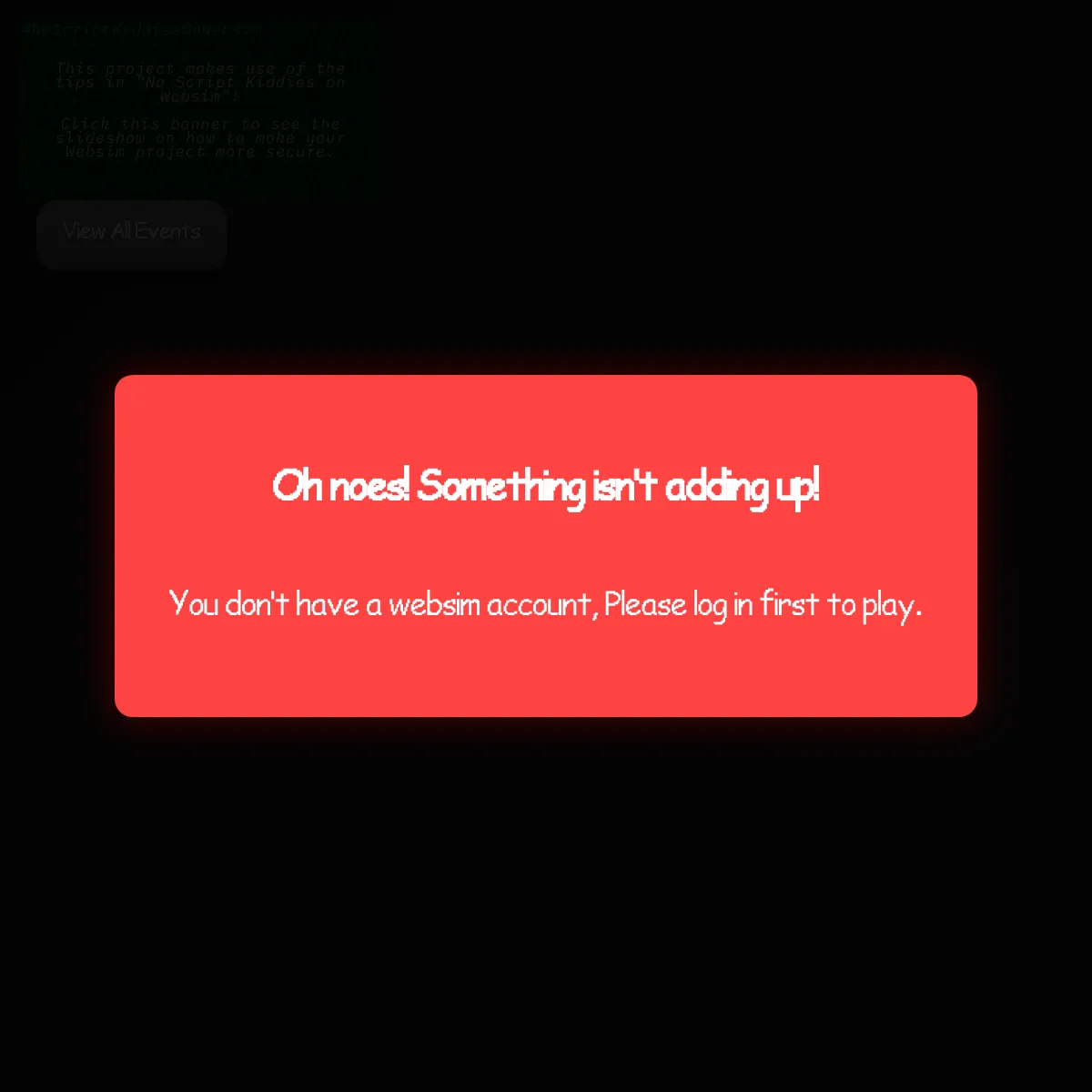 the project is loading