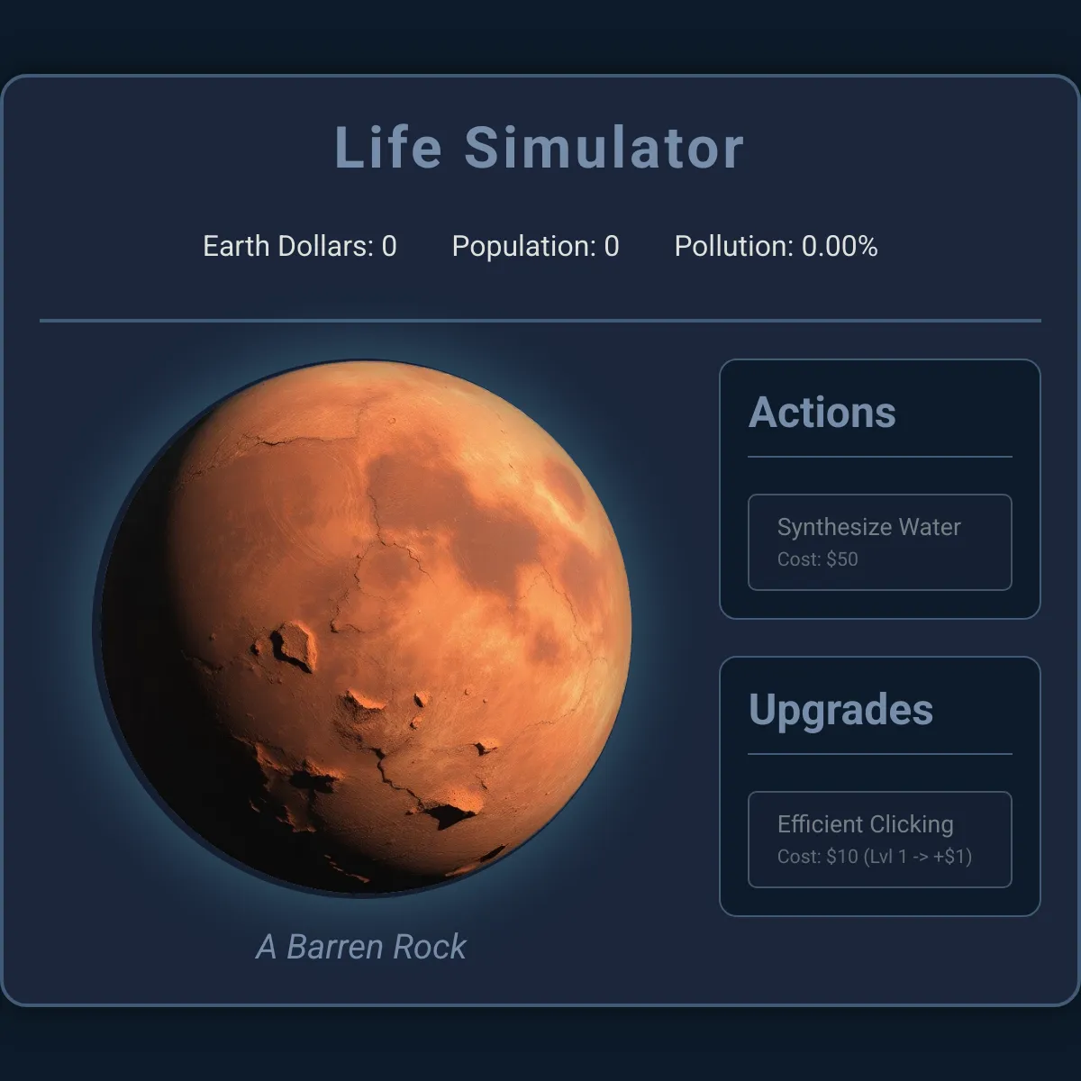 Life simulator - fixed.