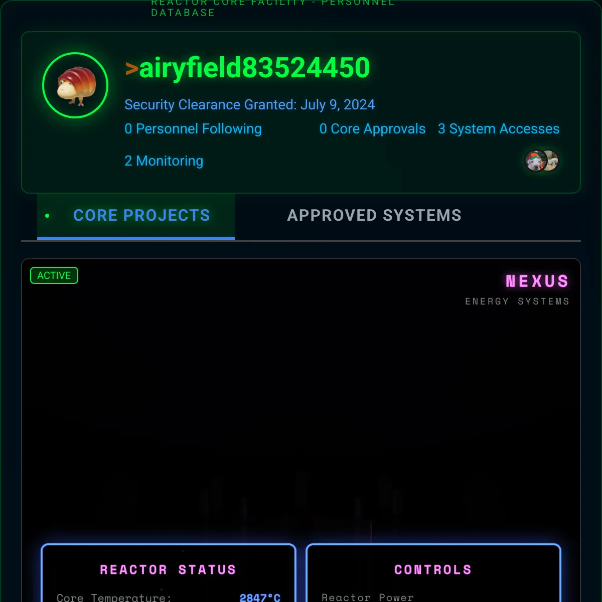 the project is loading