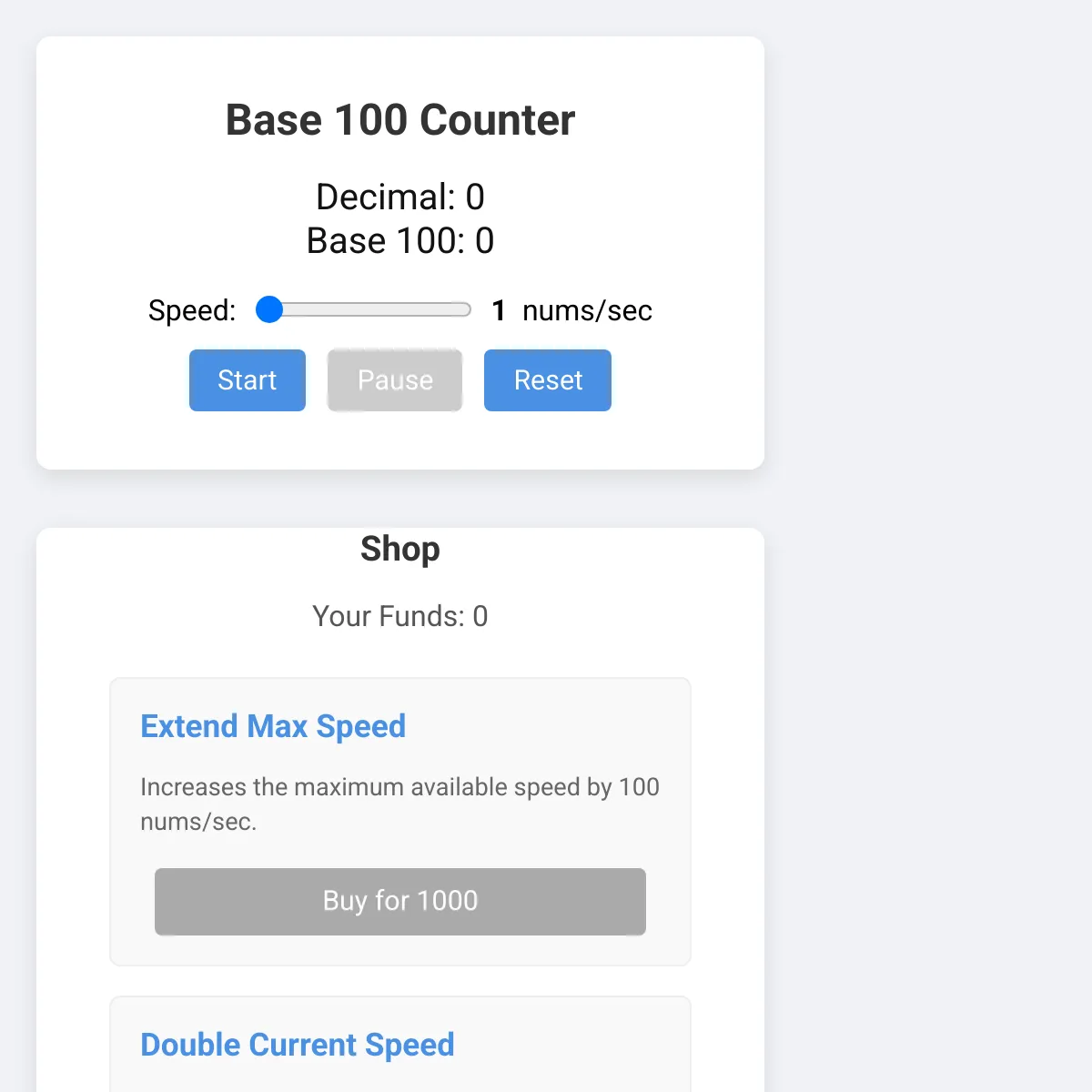 Base 100 Counter